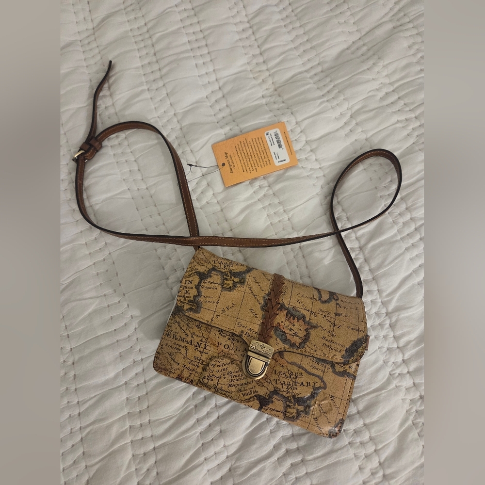 Patricia Nash Map Bianco Crossbody